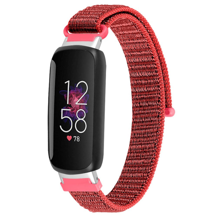 Helt Vildt Skøn Nylon Rem passer til Fitbit Inspire 3 - Rød#serie_8