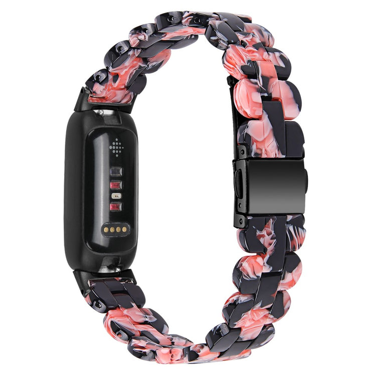 Vildt Sejt Metal Og Plastik Rem passer til Fitbit Inspire 3 - Pink#serie_8