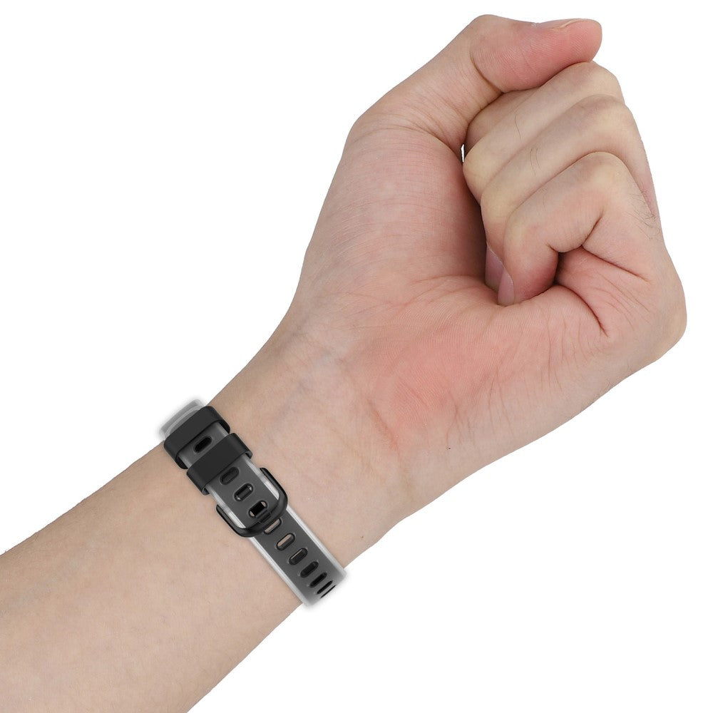 Holdbart Silikone Rem passer til Fitbit Inspire 3 - Sølv#serie_6