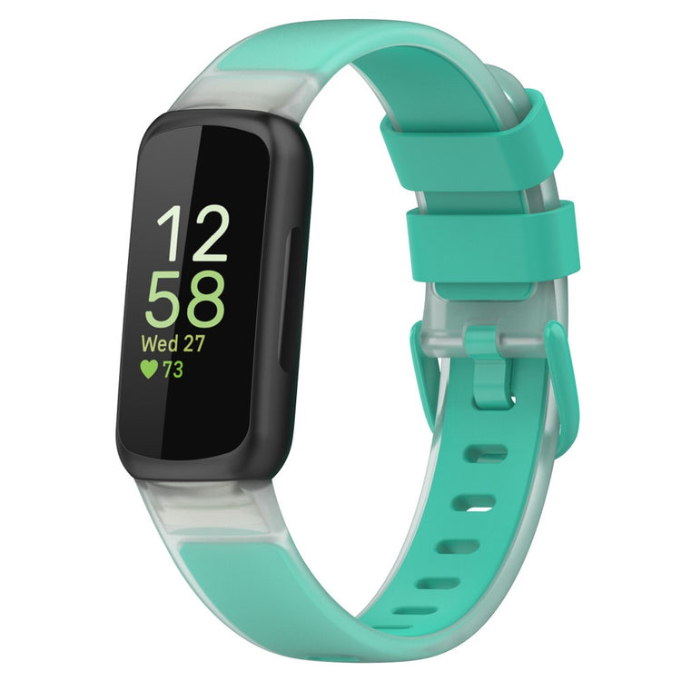 Holdbart Silikone Rem passer til Fitbit Inspire 3 - Grøn#serie_7