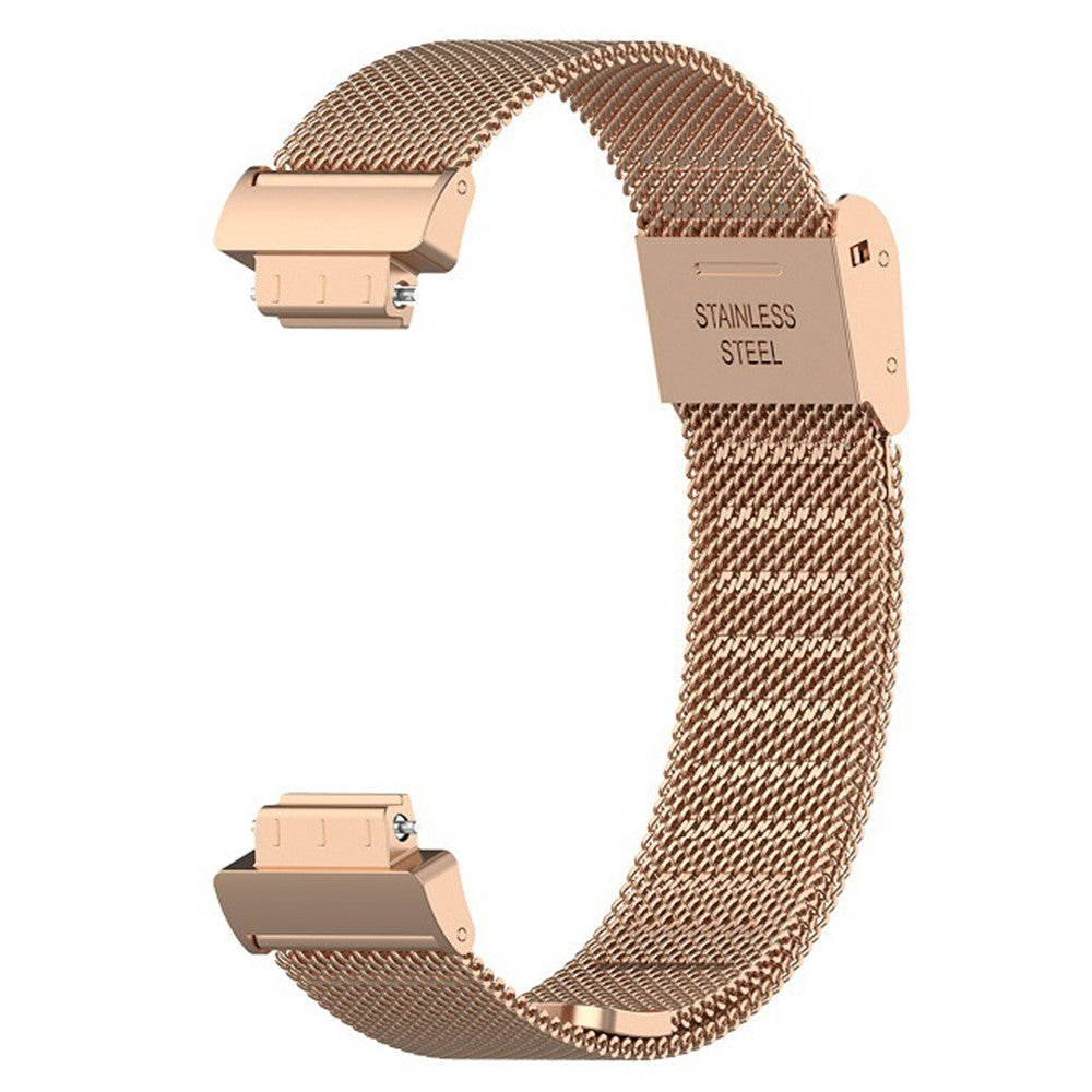 Helt Vildt Flot Metal Rem passer til Fitbit Inspire 3 - Pink#serie_3