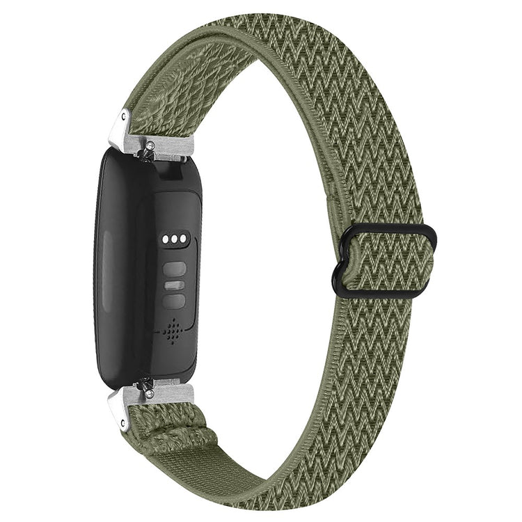 Meget Nydelig Nylon Rem passer til Fitbit Inspire 3 - Grøn#serie_8