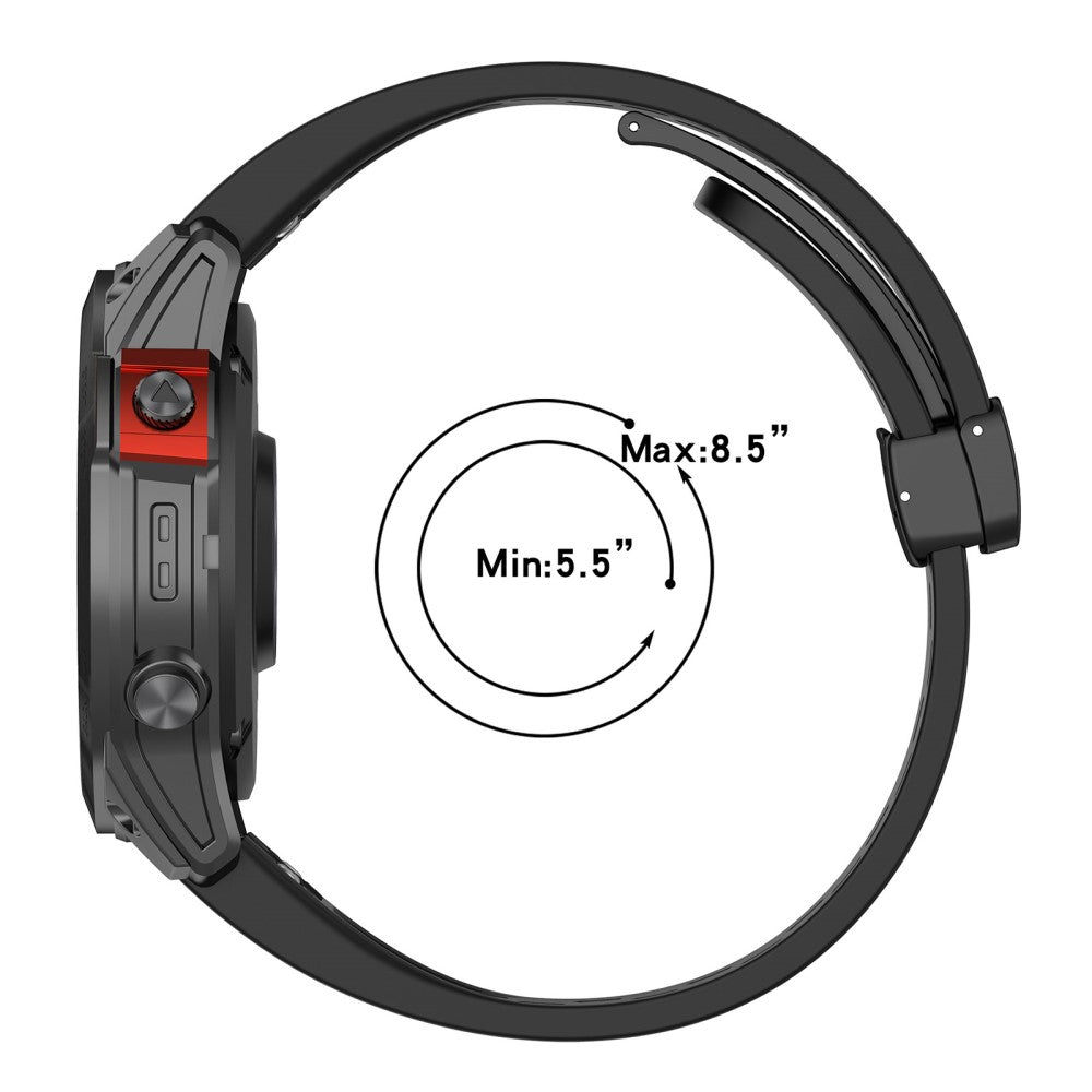 20mm multi-hole style silicone strap with buckle for Garmin Watch - Light Pink#serie_6