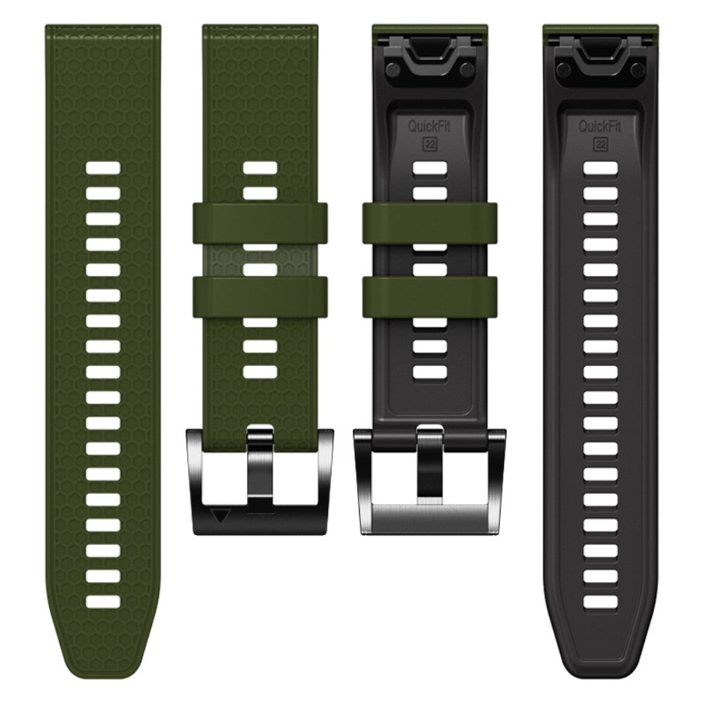 Super Fint Silikone Universal Rem passer til Smartwatch - Grøn#serie_1