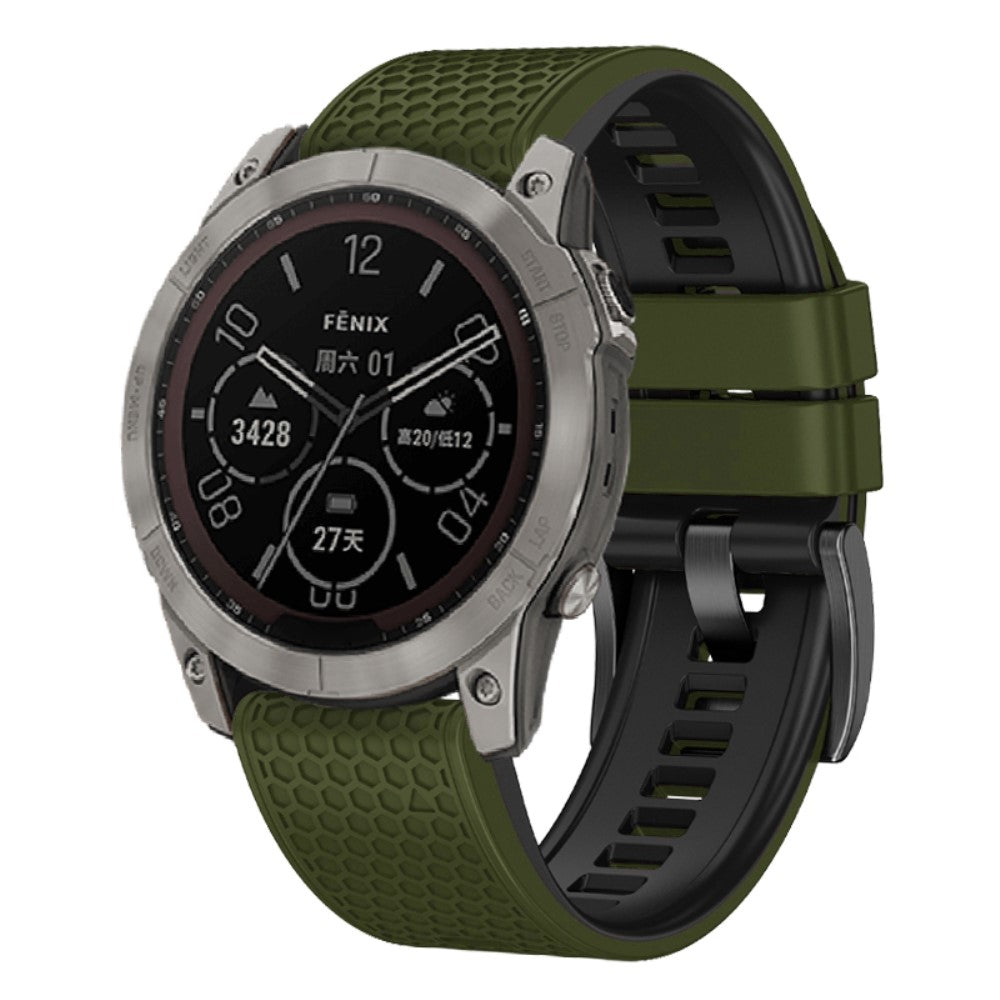 Super Fint Silikone Universal Rem passer til Smartwatch - Grøn#serie_1