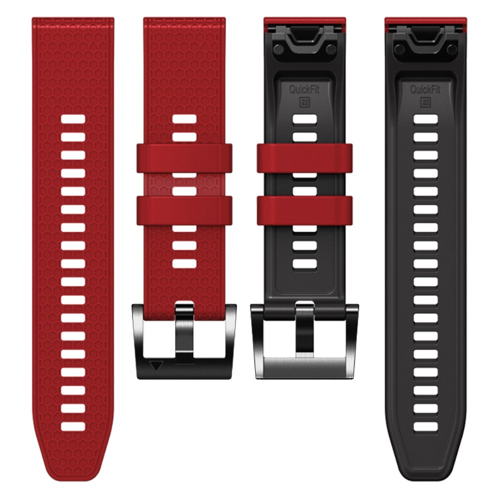 Super Fint Silikone Universal Rem passer til Smartwatch - Rød#serie_7