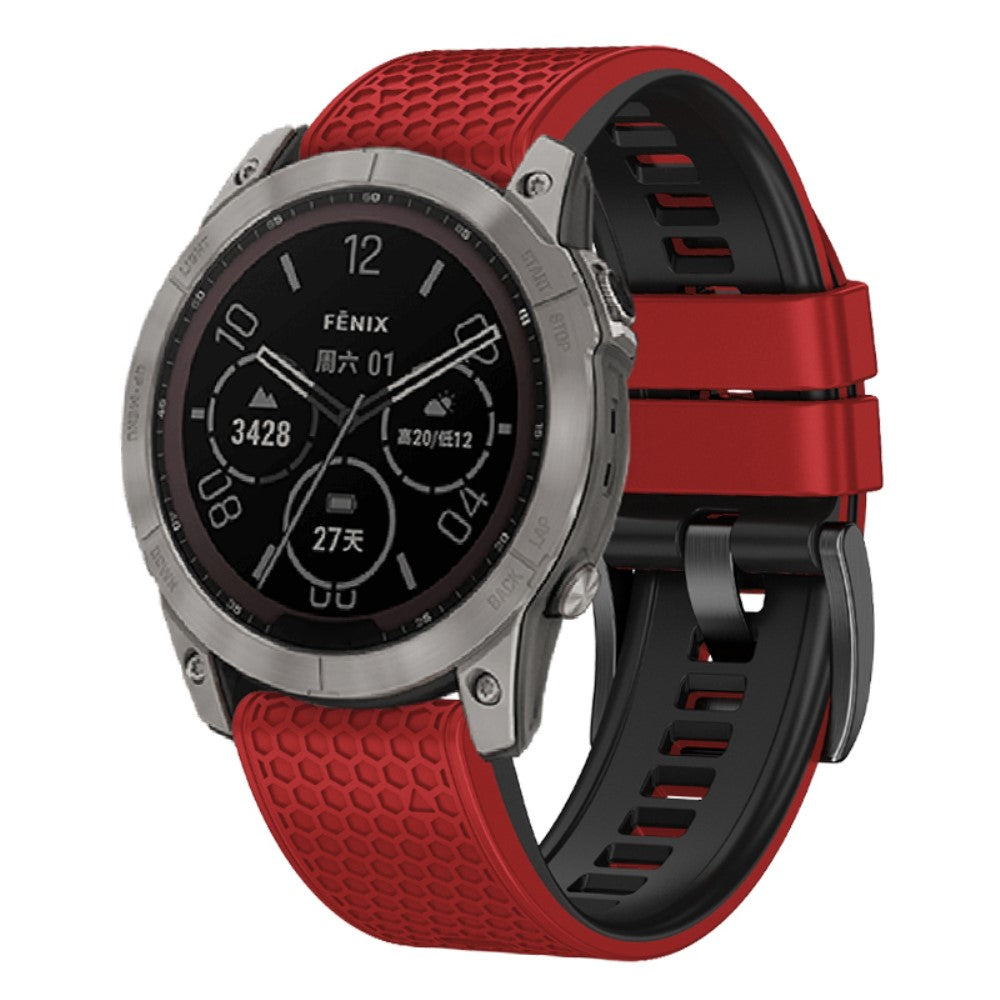 Super Fint Silikone Universal Rem passer til Smartwatch - Rød#serie_7
