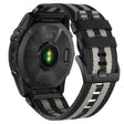 26mm nylon strap for Garmin watch - Black / Grey