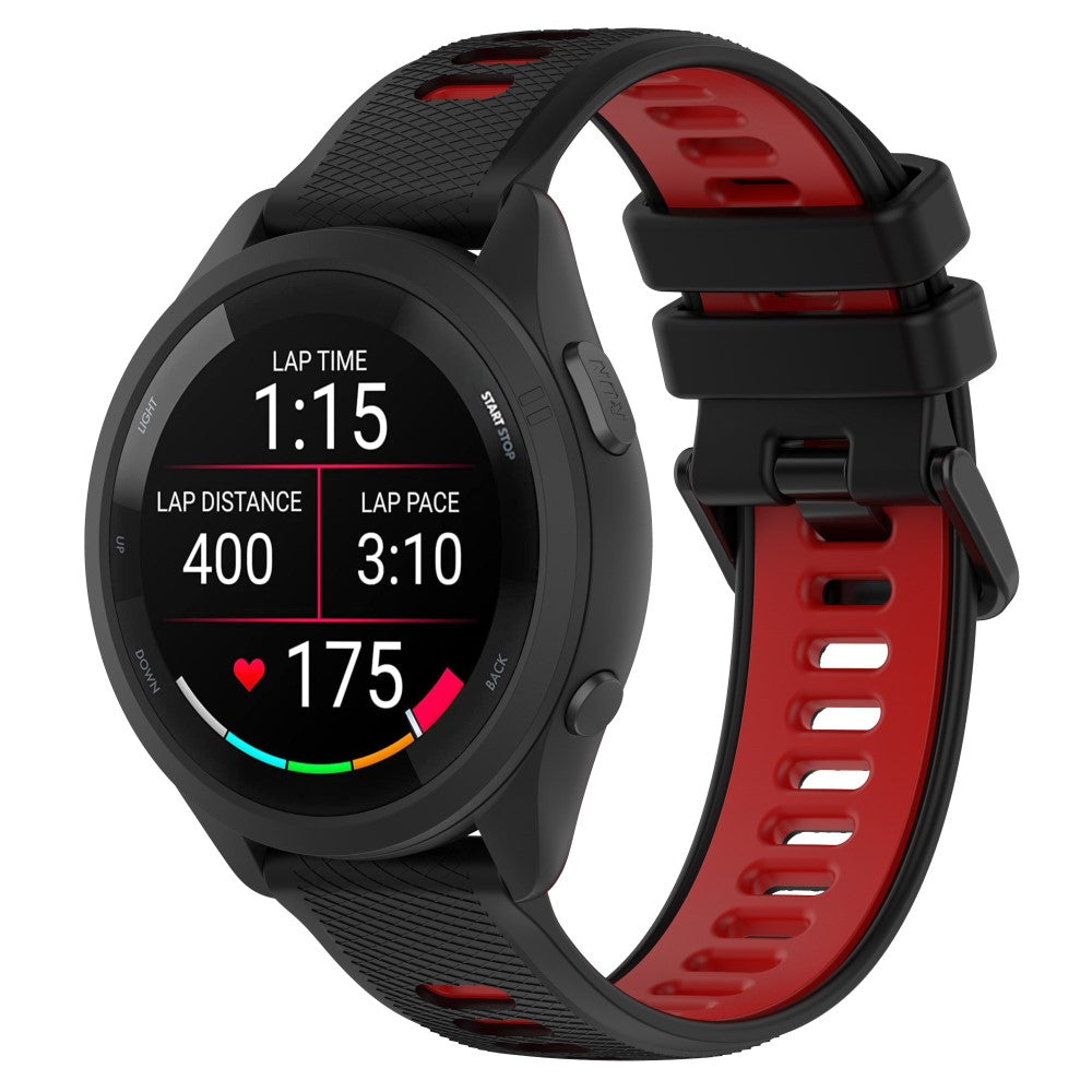 Mega Cool Silikone Rem passer til Garmin Forerunner 265S - Rød#serie_7