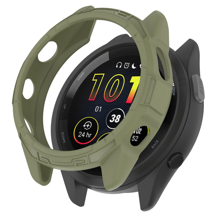 Beskyttende Silikone Bumper passer til Garmin Forerunner 265S - Grøn#serie_2