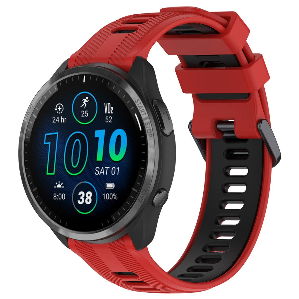 Super Slidstærk Silikone Universal Rem passer til Smartwatch - Rød#serie_5
