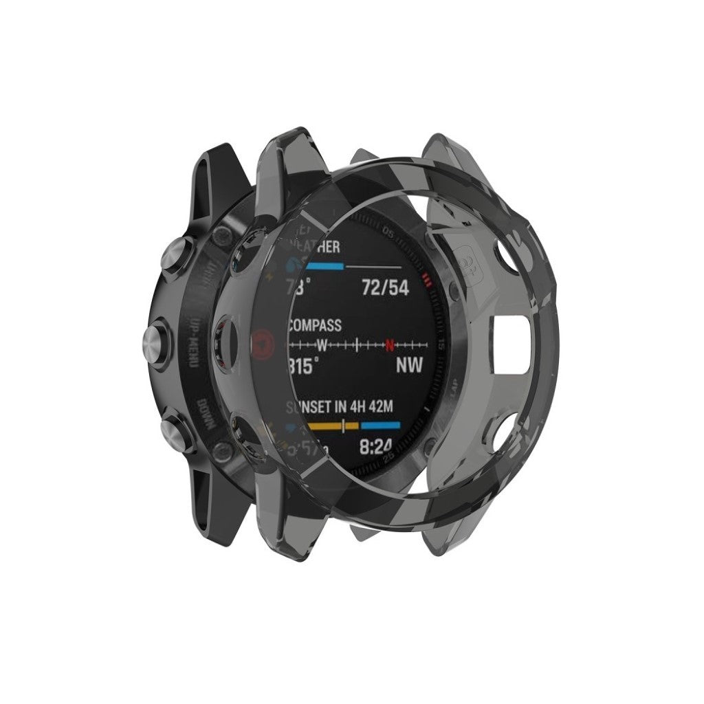 Vildt Godt Garmin Fenix 6X Pro Silikone Cover - Sort#serie_1