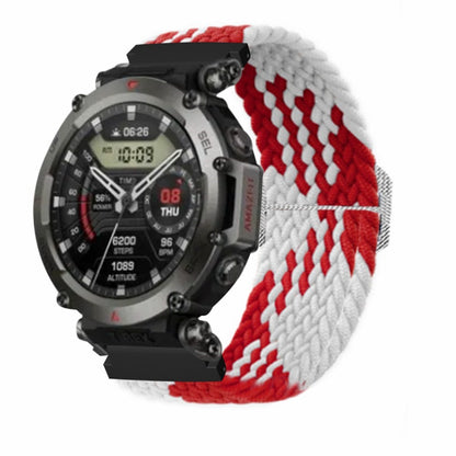 Helt Vildt Kønt Nylon Rem passer til Amazfit T-Rex 2 - Rød#serie_7