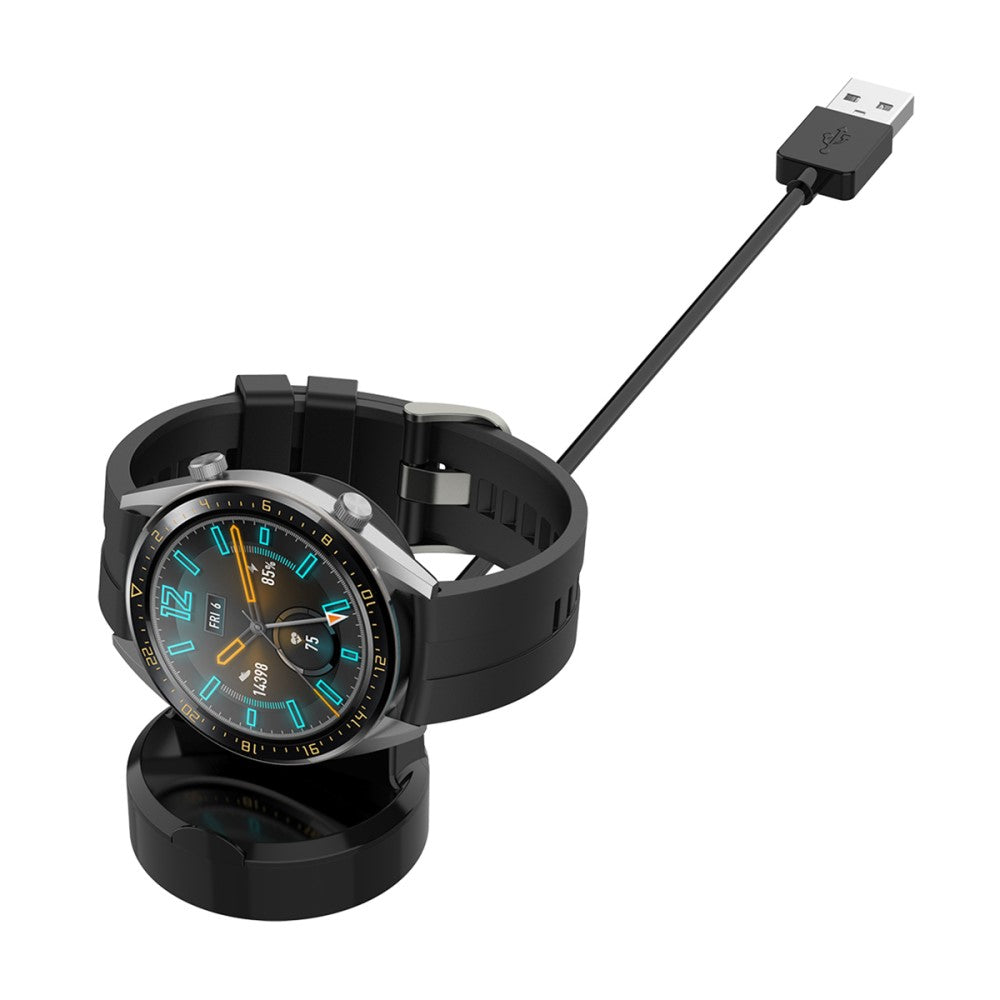 Plastik Magnetisk Ladestation passer til Smartwatch - Sort#serie_1