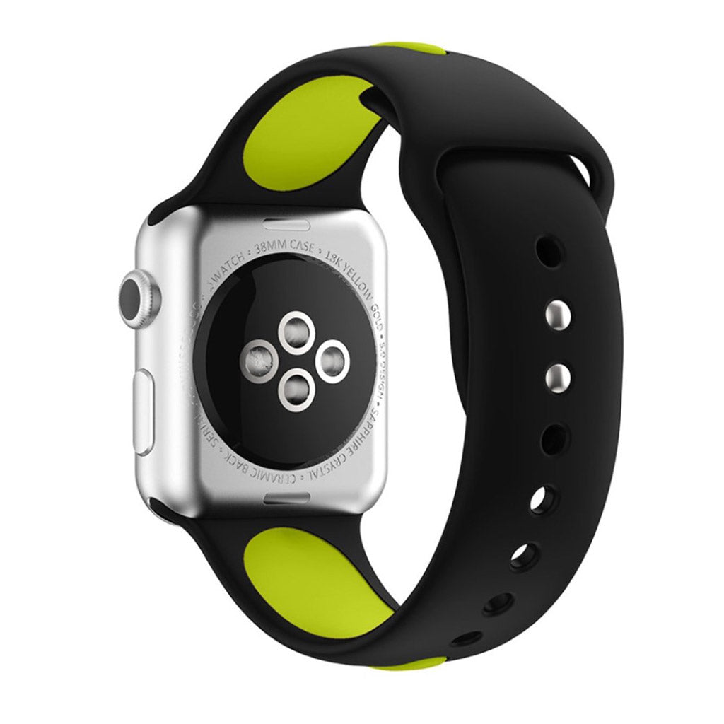 Grøn Apple Watch Series 1-3 42mm Silikone Urrem#serie_7