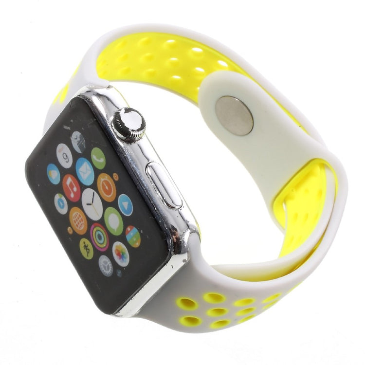 Helt vildt rart Apple Watch Series 1-3 42mm Silikone Rem - Gul#serie_4
