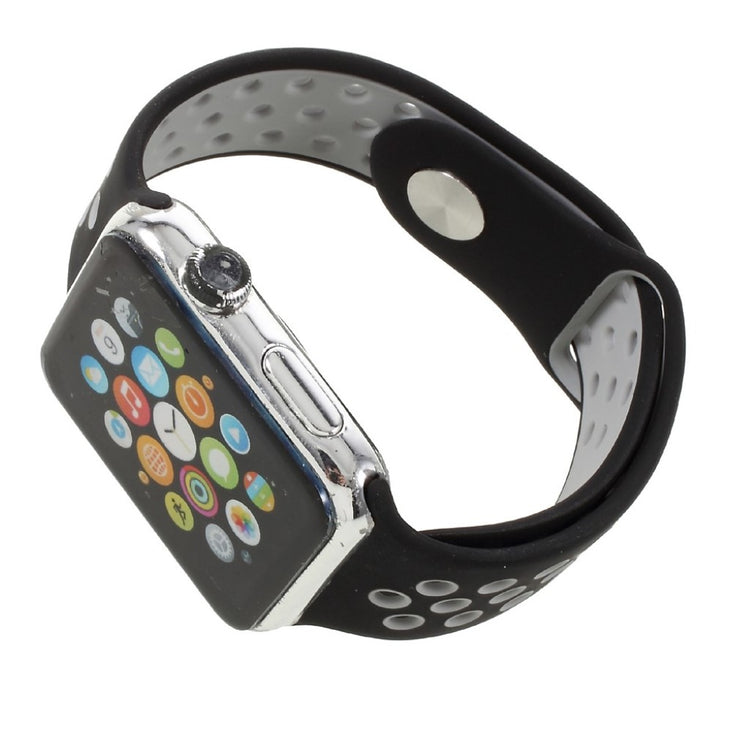 Helt vildt rart Apple Watch Series 1-3 42mm Silikone Rem - Sort#serie_9
