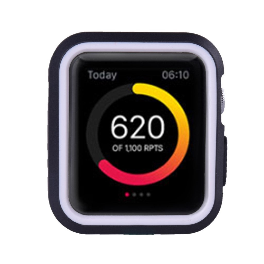 Godt Apple Watch Series 1-3 38mm Silikone Cover - Hvid#serie_5