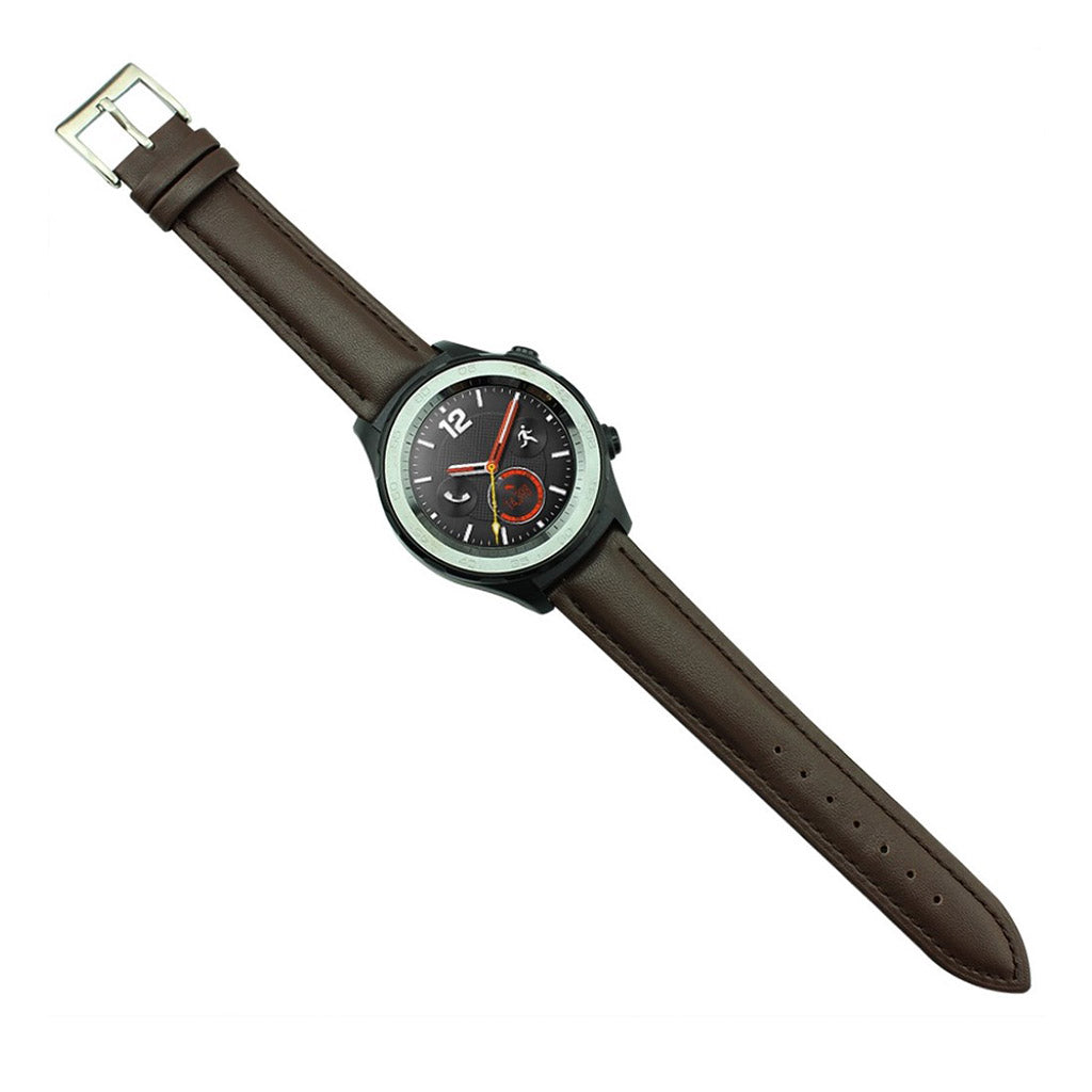 Helt vildt hårdfør Huawei Watch 2 Ægte læder Rem - Brun#serie_1