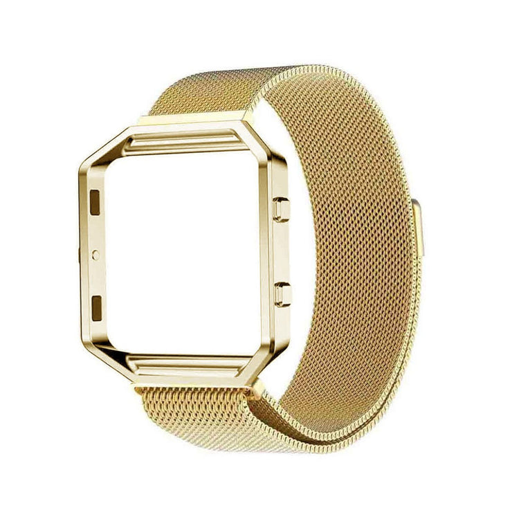 Super kønt Fitbit Blaze Metal Rem - Guld#serie_5