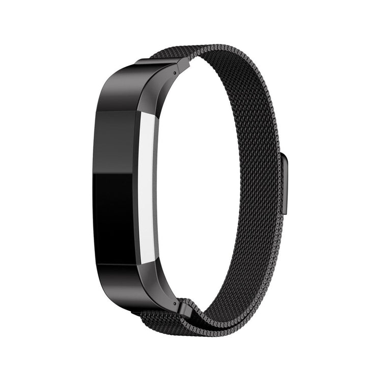 Super fint Fitbit Alta HR Metal Rem - Sort#serie_10