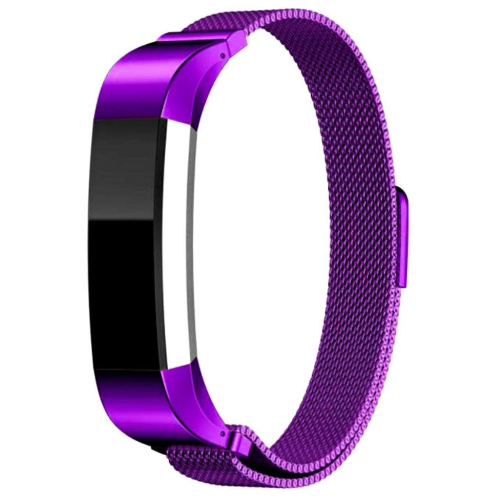 Super fint Fitbit Alta HR Metal Rem - Lilla#serie_4