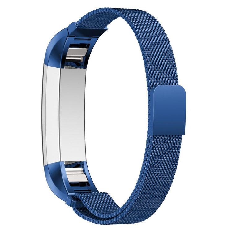 Super fint Fitbit Alta HR Metal Rem - Blå#serie_6