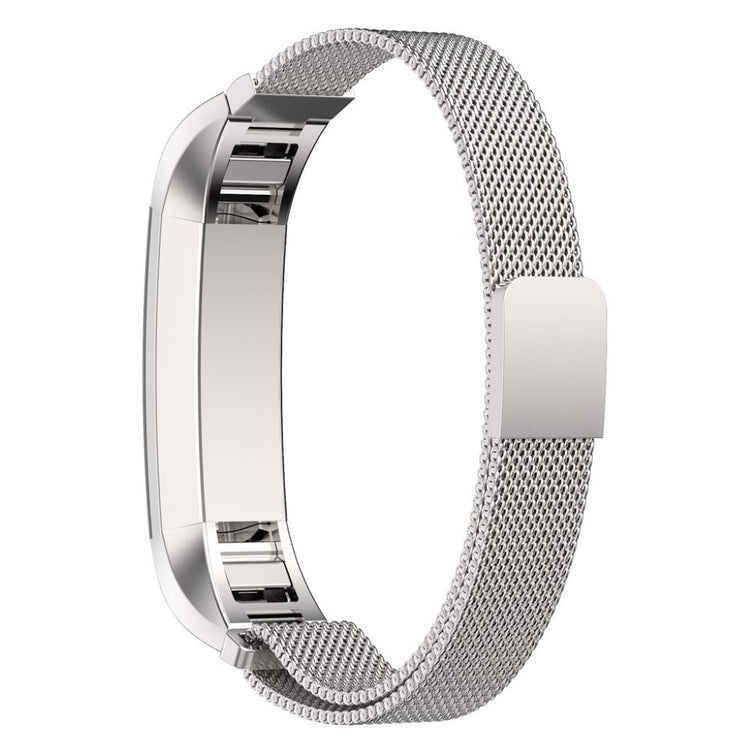 Super fint Fitbit Alta HR Metal Rem - Sølv#serie_8