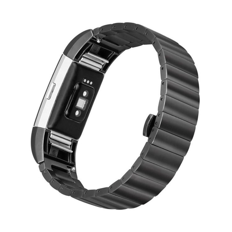 Helt vildt holdbart Fitbit Charge 2 Metal Rem - Sort#serie_4