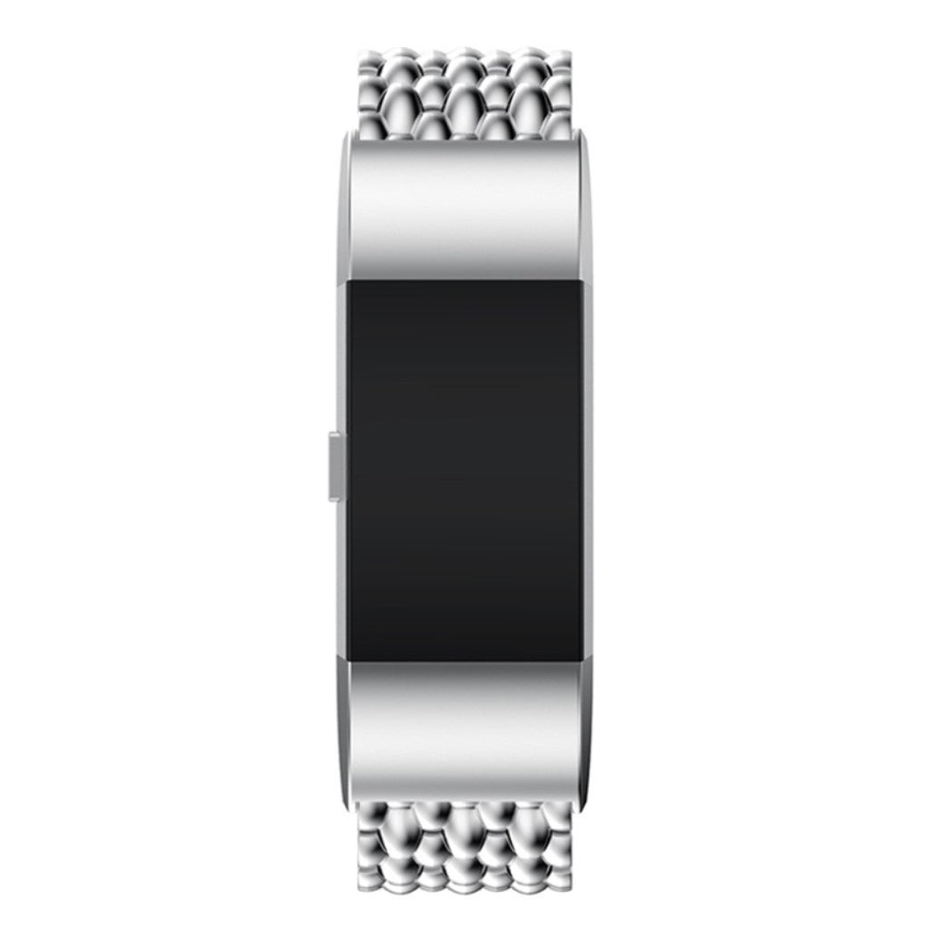 Rigtigt pænt Fitbit Charge 2 Metal Rem - Sølv#serie_3