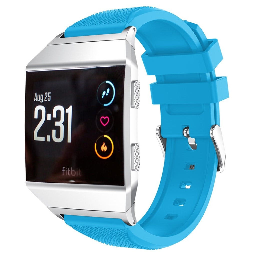 Helt vildt komfortabel Fitbit Ionic Silikone Rem - Blå#serie_1