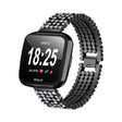Mega Bello Fitbit Versa Metallo E Strass Cinturino