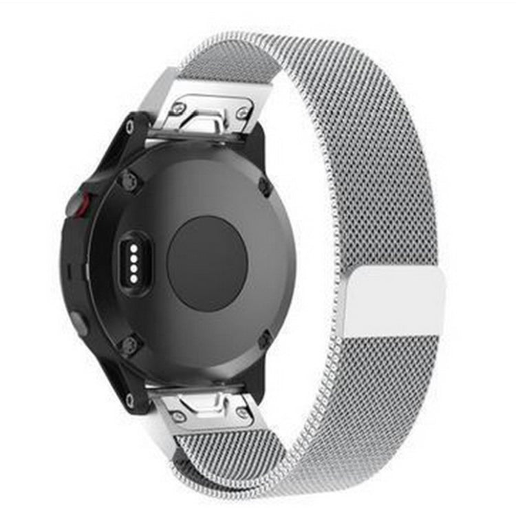 Stilren Garmin Fenix 5X / Garmin Tactix Charlie Metal Rem - Sølv#serie_1