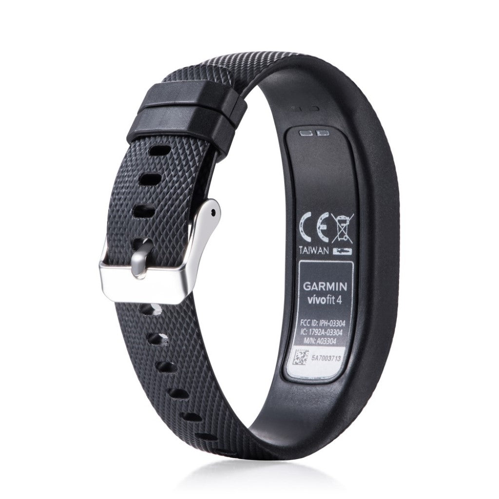 Stilfuld Garmin Vivofit 4 Silikone Rem - Sort#serie_10