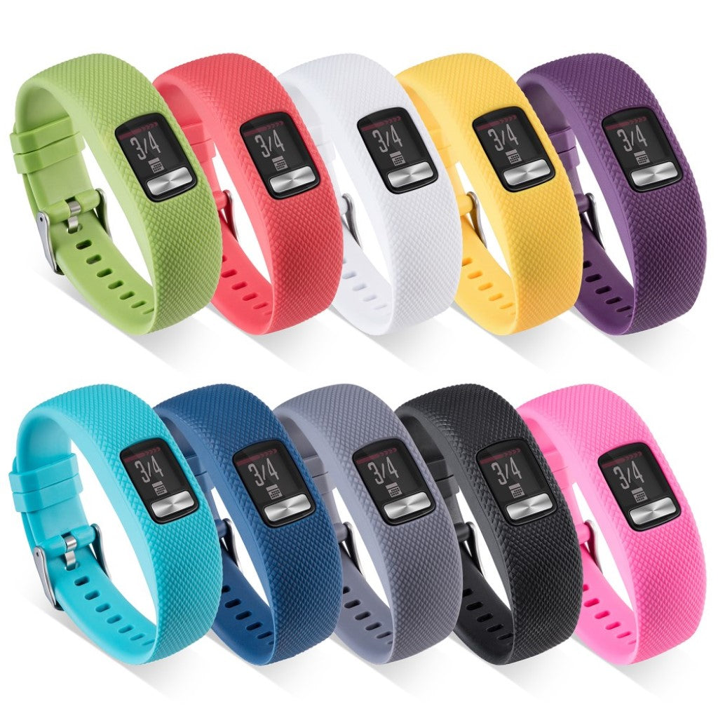 Stilfuld Garmin Vivofit 4 Silikone Rem - Sort#serie_10