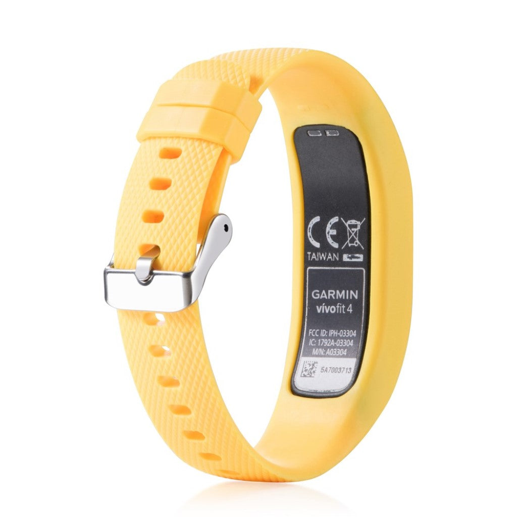 Stilfuld Garmin Vivofit 4 Silikone Rem - Gul#serie_5