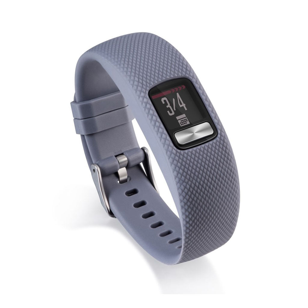 Stilfuld Garmin Vivofit 4 Silikone Rem - Sølv#serie_8