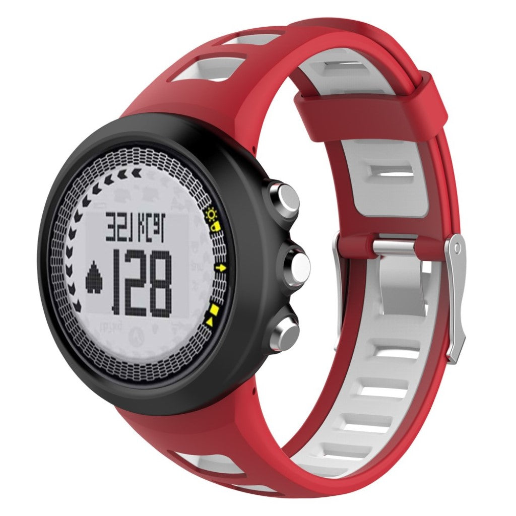 Fremragende Suunto Quest M1 M2 M4 M5 Silikone Rem - Rød#serie_4