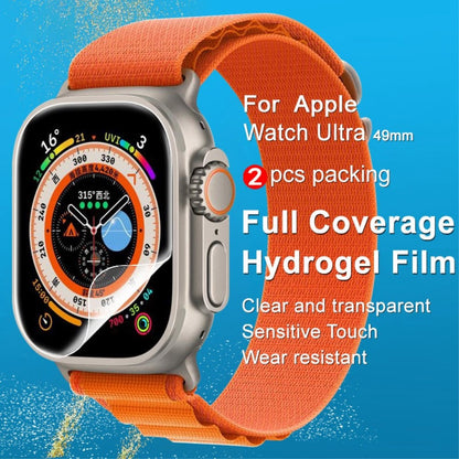 2stk Apple Watch Ultra Silikone  HD Skærmbeskytter - Gennemsigtig#serie_655