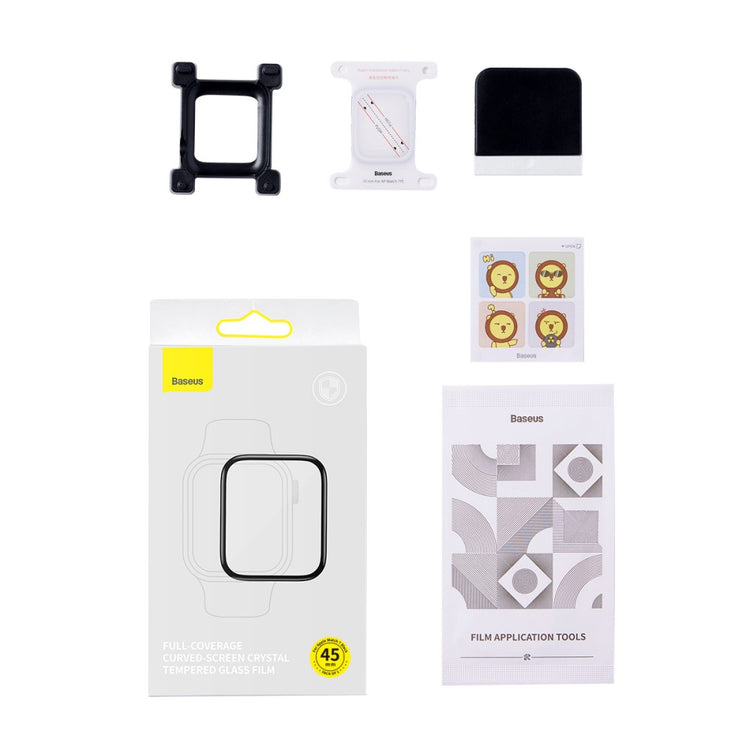 Apple Watch Series 8 (45mm) / Apple Watch Series 7 45mm Plastik  HD Skærmbeskytter - Sort#serie_643