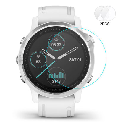 2stk Garmin Fenix 6S / Garmin Fenix 6S Pro Hærdet Glas  9H Skærmbeskytter - Gennemsigtig#serie_3