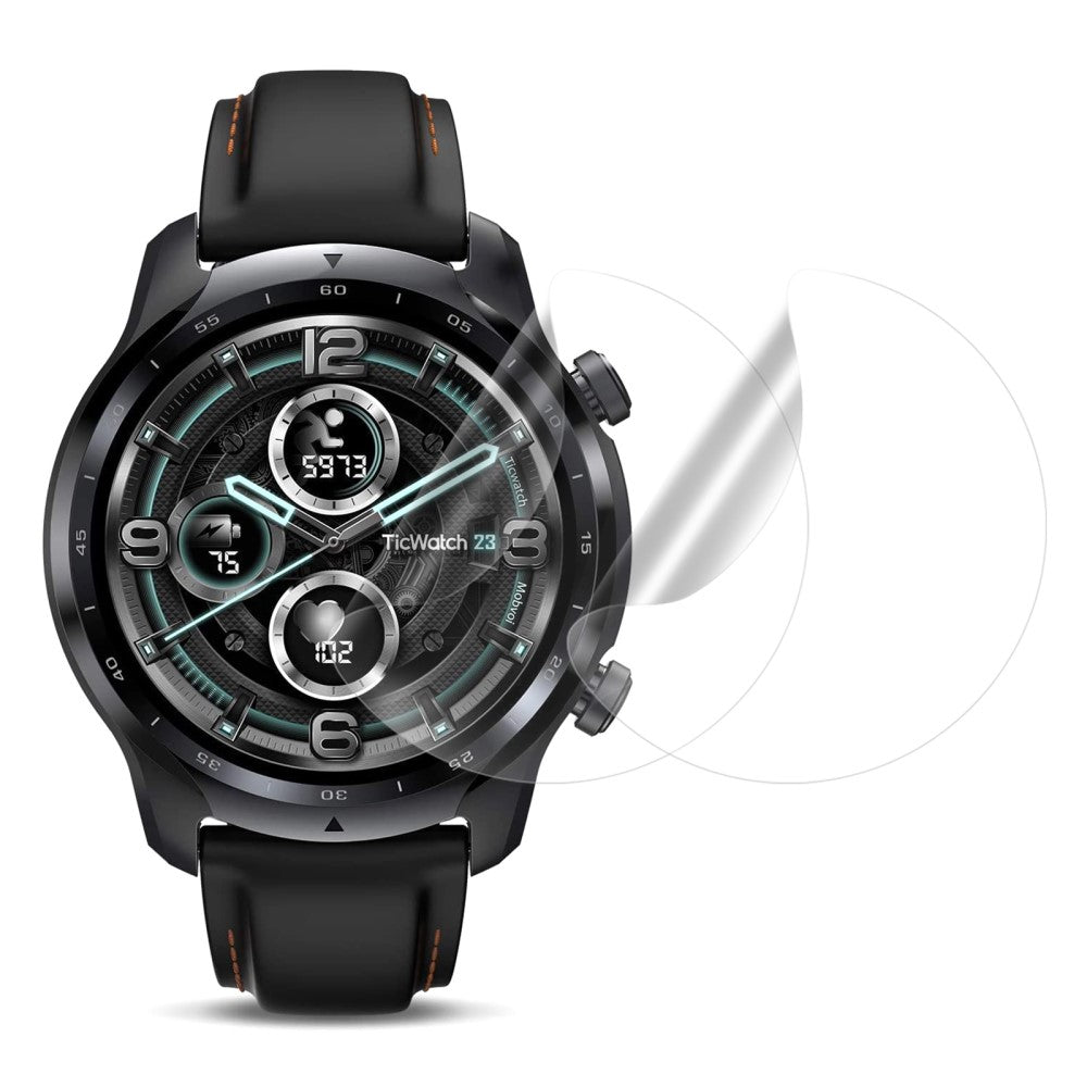 2stk Ticwatch Pro 3 Plastik  HD Skærmbeskytter - Gennemsigtig#serie_4