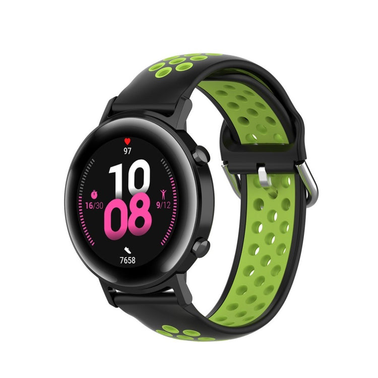 Kønt Amazfit Youth / Huawei Watch GT 2 42mm Silikone Rem - Sort#serie_12