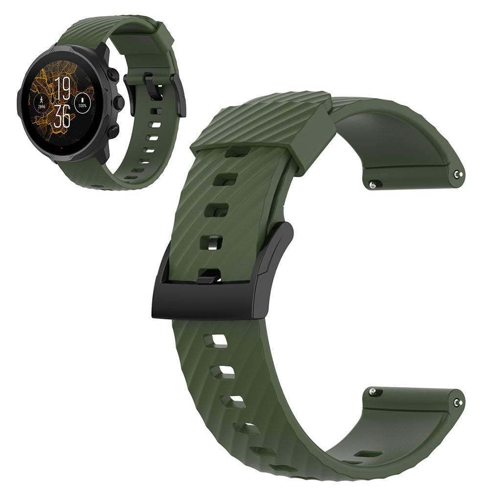 Super sejt Universal Suunto Silikone Rem - Grøn#serie_6