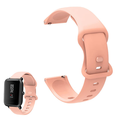 Universal simple silicone watch strap - Pink#serie_3