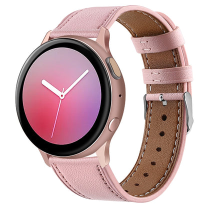 22mm Universal cowhide genuine leather watch strap - Pink#serie_2