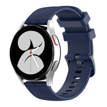 20mm Universal carbon fiber silicone watch strap - Navy Blue#serie_1