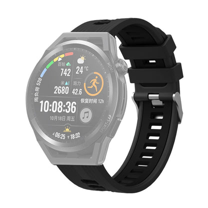 20mm Universal dual color silicone watch strap - Black / Coal Black#serie_13