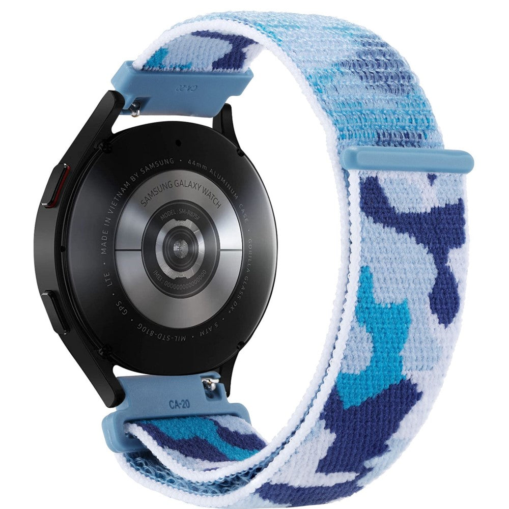 22mm Universal camouflage style nylonw watch strap - Blue#serie_6