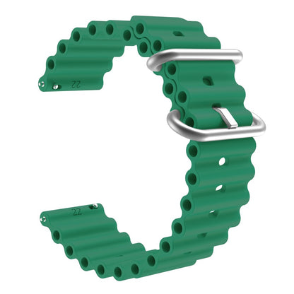 22mm Universal silicone watch strap - Army Green#serie_9